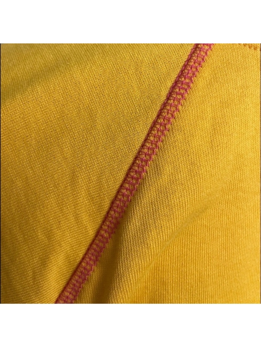 C & A Buying co casual yellow long sleeve embroidery rainbow sweatshirt large - Picture 7 of 12